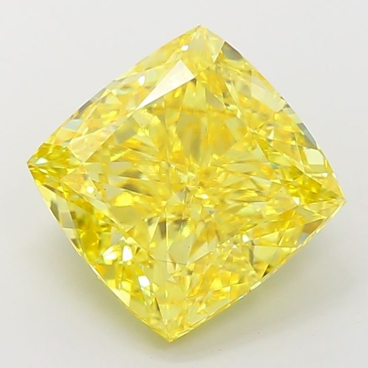 Loose Diamond - CUSHION MODIFIED 8.26ct Fancy Vivid Yellow VS2 (1 of 1)