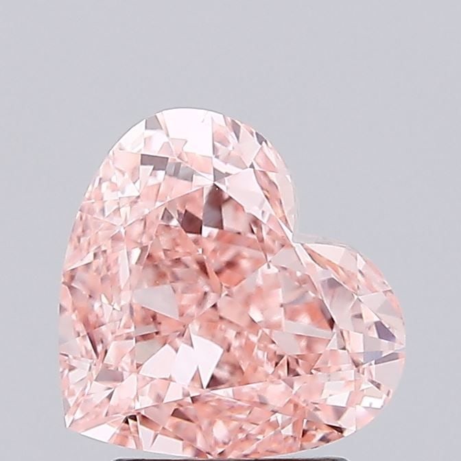Loose Diamond - HEART 2.59ct Fancy Vivid Pink VS1: Loose Diamond - HEART 2.59ct Fancy Vivid Pink VS1 Source: This is a real non-mined Diamond that has been grown in a lab Shape: HEART Carats: 2.59 Color: Fancy Vivid Pink Certification: IGI Video: