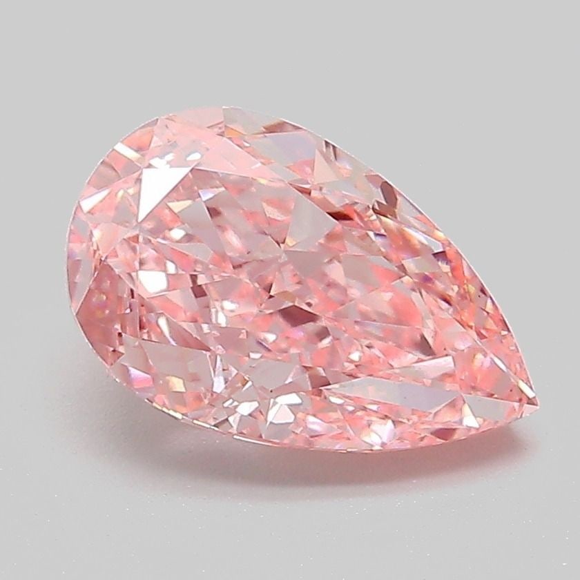 Loose Diamond - PEAR 2.15ct Fancy Vivid Pink VS1: Loose Diamond - PEAR 2.15ct Fancy Vivid Pink VS1 Source: This is a real non-mined Diamond that has been grown in a lab Shape: PEAR Carats: 2.15 Color: Fancy Vivid Pink Certification: IGI Video: Video
