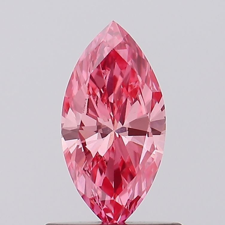 Loose Diamond - MARQUISE 0.58ct Fancy Vivid Pink VS1: Loose Diamond - MARQUISE 0.58ct Fancy Vivid Pink VS1 Source: This is a real non-mined Diamond that has been grown in a lab Shape: MARQUISE Carats: 0.58 Color: Fancy Vivid Pink Certification: IGI