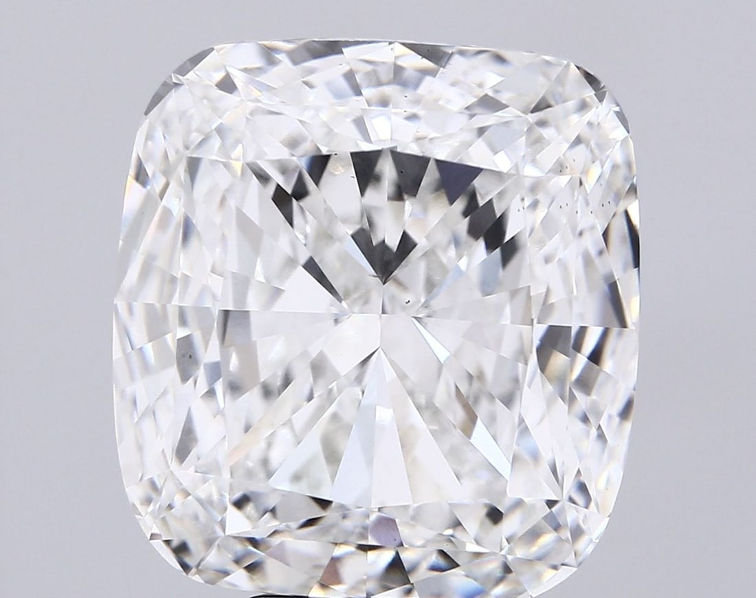 Loose Diamond - CUSHION MODIFIED 15.02ct F VS2: Loose Diamond - CUSHION MODIFIED 15.02ct F VS2 Source: This is a real non-mined Diamond that has been grown in a lab Shape: CUSHION MODIFIED Carats: 15.02 Color: F Clarity: VS2 Certification: IGI Vide