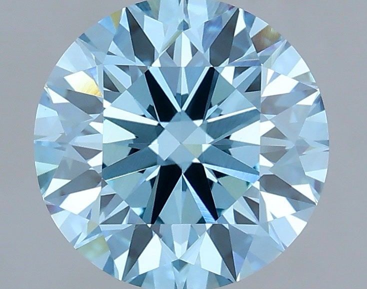 Ideal Loose Diamond - ROUND 2.52ct Fancy Vivid Blue VVS2: Ideal Loose Diamond - ROUND 2.52ct Fancy Vivid Blue VVS2 Source: This is a real non-mined Diamond that has been grown in a lab Shape: ROUND Carats: 2.52 Color: Fancy Vivid Blue Certification: IGI