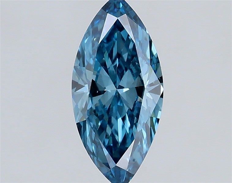 Loose Diamond - MARQUISE 0.3ct Fancy Vivid Blue VS1: Loose Diamond - MARQUISE 0.3ct Fancy Vivid Blue VS1 Source: This is a real non-mined Diamond that has been grown in a lab Shape: MARQUISE Carats: 0.3 Color: Fancy Vivid Blue Certification: IGI Video: