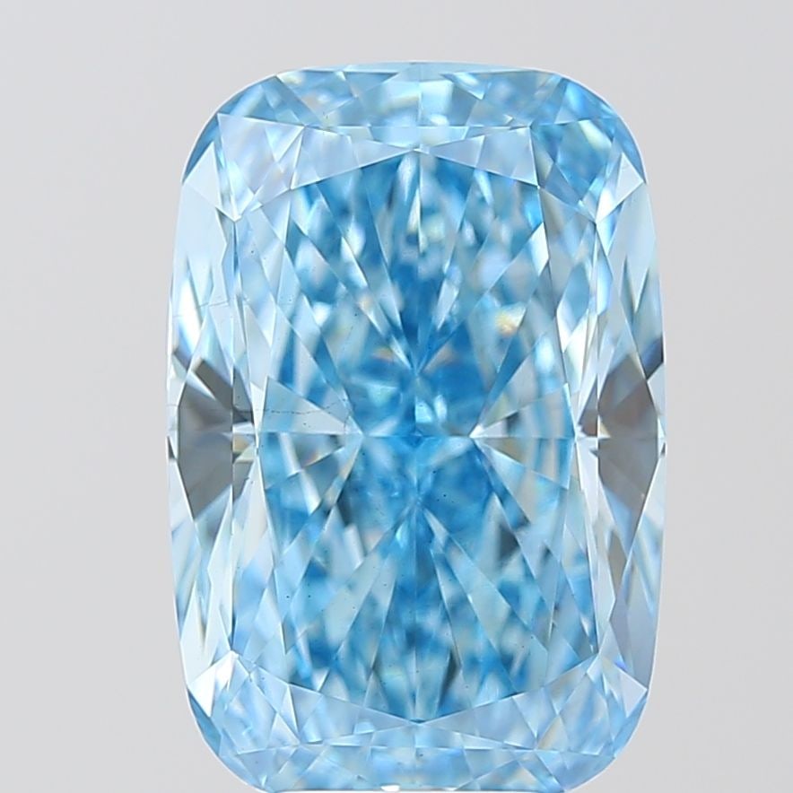 Loose Diamond - CUSHION MODIFIED 8.02ct Fancy Vivid Blue VS2: Loose Diamond - CUSHION MODIFIED 8.02ct Fancy Vivid Blue VS2 Source: This is a real non-mined Diamond that has been grown in a lab Shape: CUSHION MODIFIED Carats: 8.02 Color: Fancy Vivid Blue