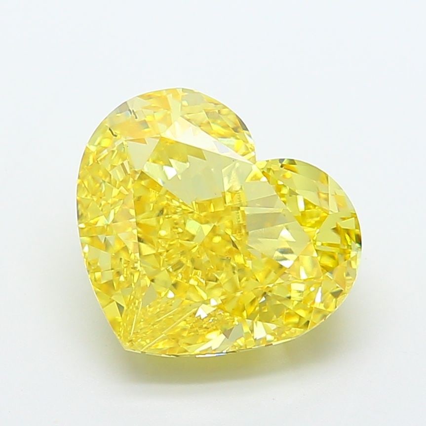 Loose Diamond - HEART 10.0ct Fancy Vivid Yellow VS2: Loose Diamond - HEART 10.0ct Fancy Vivid Yellow VS2 Source: This is a real non-mined Diamond that has been grown in a lab Shape: HEART Carats: 10.0 Color: Fancy Vivid Yellow Certification: IGI Video: