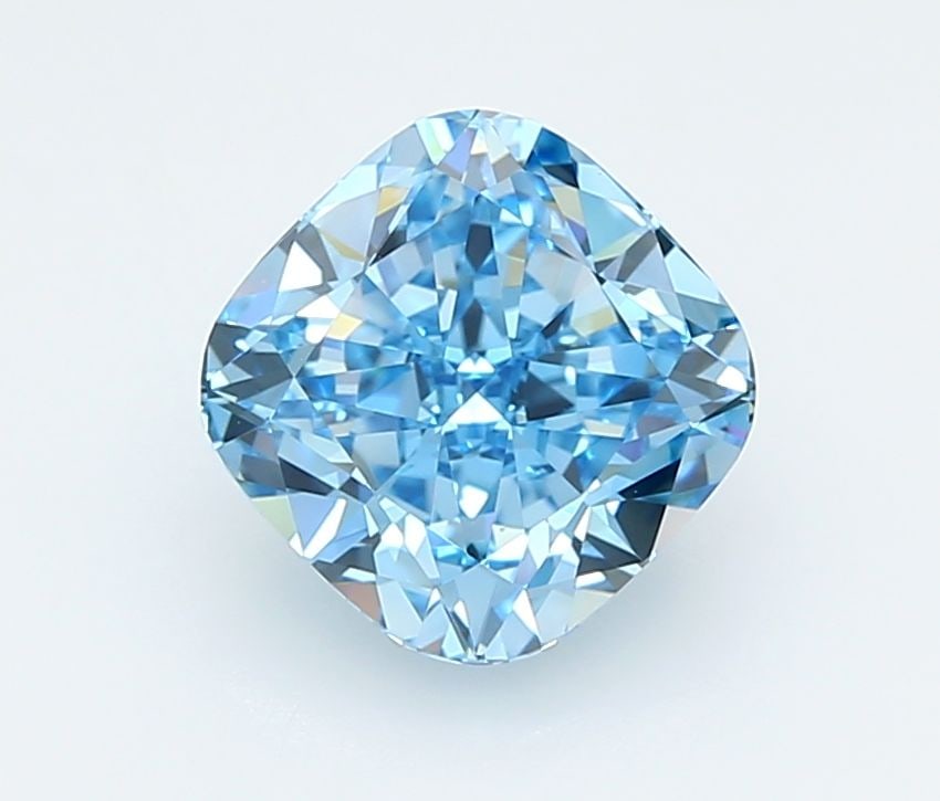 Loose Diamond - CUSHION MODIFIED 3.12ct Fancy Vivid Blue VVS2: Loose Diamond - CUSHION MODIFIED 3.12ct Fancy Vivid Blue VVS2 Source: This is a real non-mined Diamond that has been grown in a lab Shape: CUSHION MODIFIED Carats: 3.12 Color: Fancy Vivid Blue Certifi