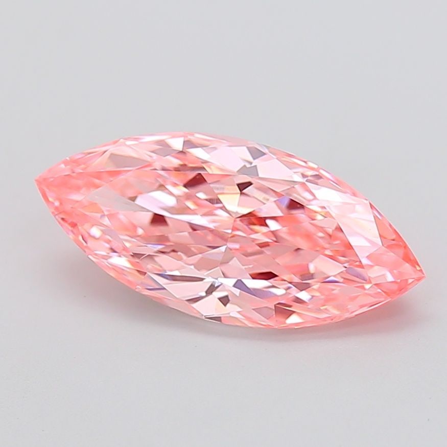 Loose Diamond - MARQUISE 3.52ct Fancy Vivid Pink VS1: Loose Diamond - MARQUISE 3.52ct Fancy Vivid Pink VS1 Source: This is a real non-mined Diamond that has been grown in a lab Shape: MARQUISE Carats: 3.52 Color: Fancy Vivid Pink Certification: IGI