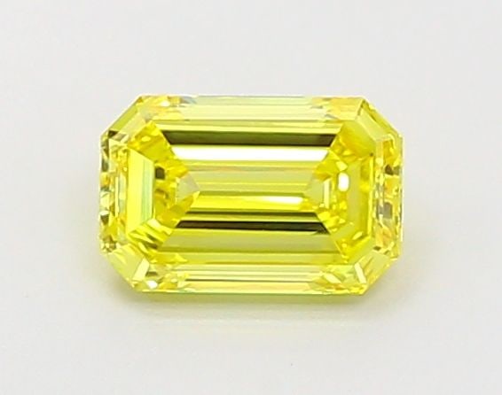 Loose Diamond - EMERALD 1.04ct Fancy Vivid Yellow VS1: Loose Diamond - EMERALD 1.04ct Fancy Vivid Yellow VS1 Source: This is a real non-mined Diamond that has been grown in a lab Shape: EMERALD Carats: 1.04 Color: Fancy Vivid Yellow Certification: IGI