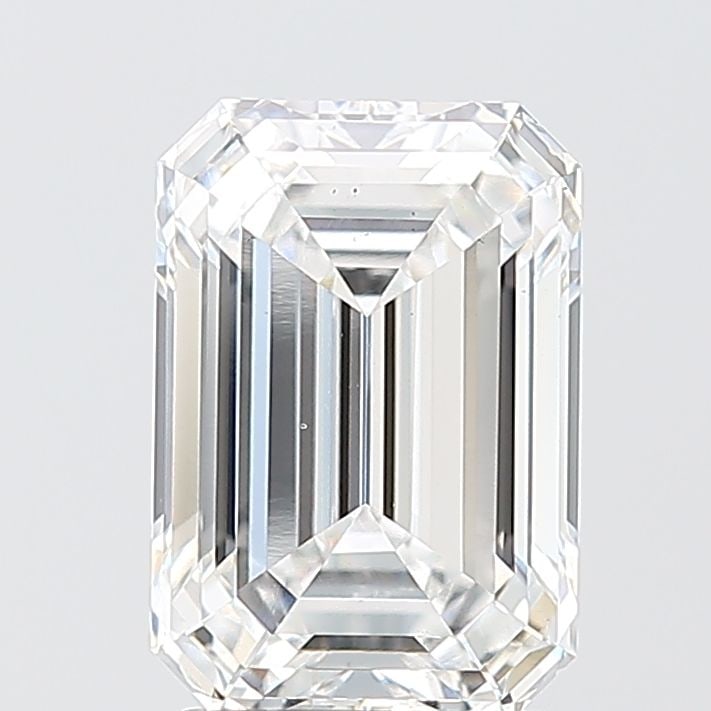 Loose Diamond - EMERALD 2.55ct E VS2: Loose Diamond - EMERALD 2.55ct E VS2 Source: This is a real non-mined Diamond that has been grown in a lab Shape: EMERALD Carats: 2.55 Color: E Clarity: VS2 Certification: IGI Video:
