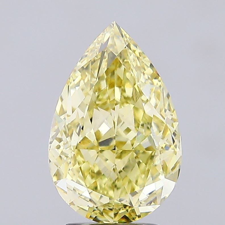 Loose Diamond - PEAR 3.85ct Fancy Intense Yellow VS1: Loose Diamond - PEAR 3.85ct Fancy Intense Yellow VS1 Source: This is a real non-mined Diamond that has been grown in a lab Shape: PEAR Carats: 3.85 Color: Fancy Intense Yellow Certification: NONE Vide
