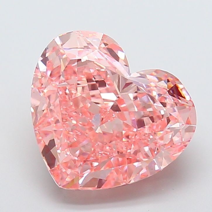 Loose Diamond - HEART 10.04ct Fancy Vivid Pink VS1: Loose Diamond - HEART 10.04ct Fancy Vivid Pink VS1 Source: This is a real non-mined Diamond that has been grown in a lab Shape: HEART Carats: 10.04 Color: Fancy Vivid Pink Certification: IGI Video: