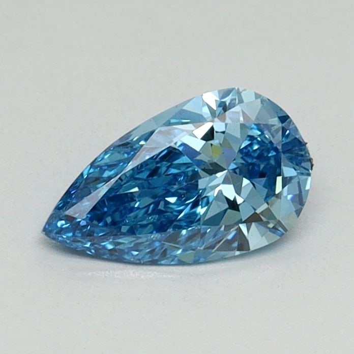Loose Diamond - PEAR 0.5ct Fancy Blue VS2: Loose Diamond - PEAR 0.5ct Fancy Blue VS2 Source: This is a real non-mined Diamond that has been grown in a lab Shape: PEAR Carats: 0.5 Color: Fancy Blue Certification: NONE Video:
