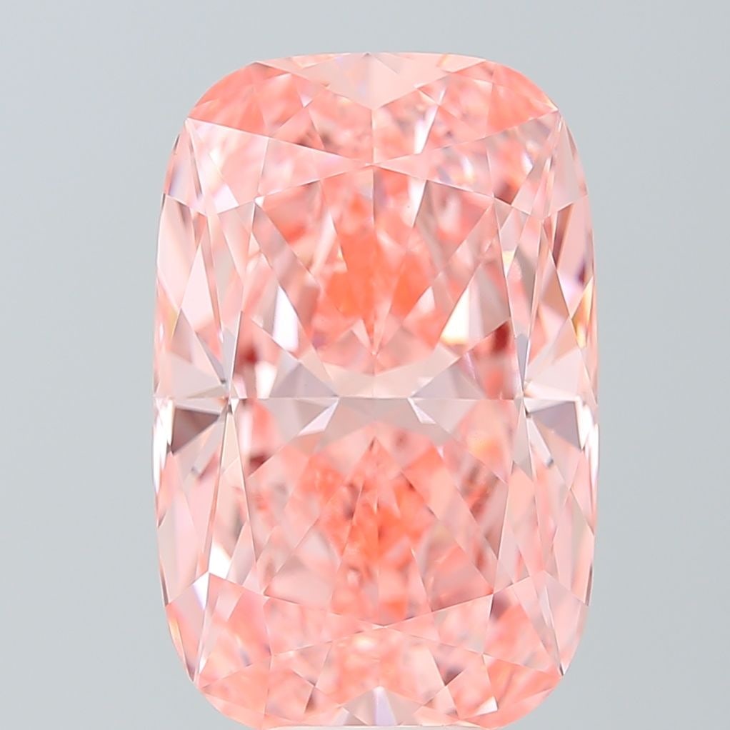 Loose Diamond - CUSHION MODIFIED 10.08ct Fancy Vivid Pink VS1: Loose Diamond - CUSHION MODIFIED 10.08ct Fancy Vivid Pink VS1 Source: This is a real non-mined Diamond that has been grown in a lab Shape: CUSHION MODIFIED Carats: 10.08 Color: Fancy Vivid Pink Certif