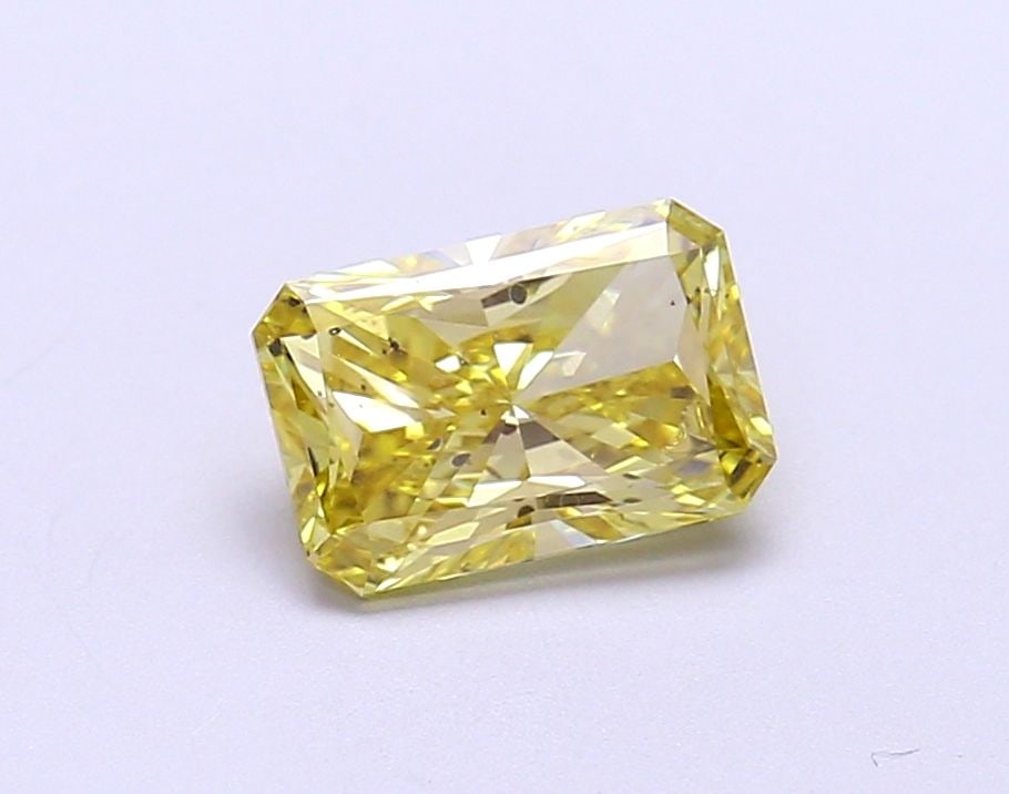 Loose Diamond - RADIANT 1.06ct Fancy Yellow SI2: Loose Diamond - RADIANT 1.06ct Fancy Yellow SI2 Source: This is a real non-mined Diamond that has been grown in a lab Shape: RADIANT Carats: 1.06 Color: Fancy Yellow Certification: NONE Video: