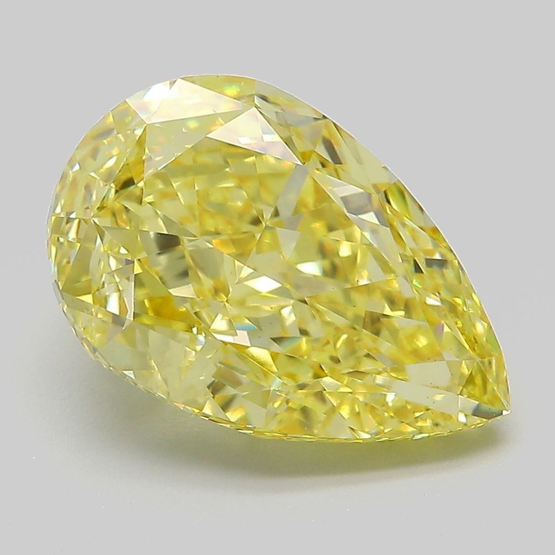 Loose Diamond - PEAR 6.17ct Fancy Intense Yellow VS1: Loose Diamond - PEAR 6.17ct Fancy Intense Yellow VS1 Source: This is a real non-mined Diamond that has been grown in a lab Shape: PEAR Carats: 6.17 Color: Fancy Intense Yellow Certification: IGI Video