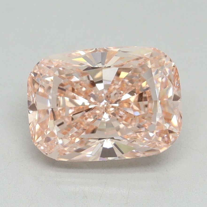Loose Diamond - CUSHION BRILLIANT 2.06ct Fancy Vivid Pink VS1: Loose Diamond - CUSHION BRILLIANT 2.06ct Fancy Vivid Pink VS1 Source: This is a real non-mined Diamond that has been grown in a lab Shape: CUSHION BRILLIANT Carats: 2.06 Color: Fancy Vivid Pink Certif