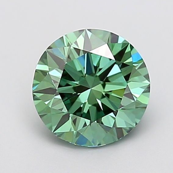 Ideal Loose Diamond - ROUND 2.0ct Fancy Vivid Green VS1: Ideal Loose Diamond - ROUND 2.0ct Fancy Vivid Green VS1 Source: This is a real non-mined Diamond that has been grown in a lab Shape: ROUND Carats: 2.0 Color: Fancy Vivid Green Certification: IGI