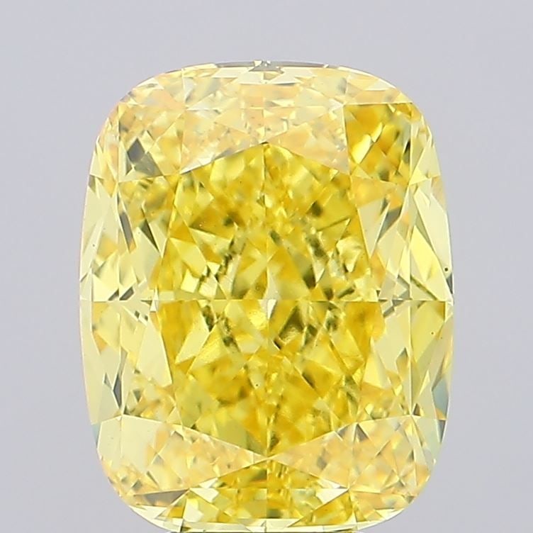 Loose Diamond - CUSHION MODIFIED 8.07ct Fancy Vivid Yellow VS1: Loose Diamond - CUSHION MODIFIED 8.07ct Fancy Vivid Yellow VS1 Source: This is a real non-mined Diamond that has been grown in a lab Shape: CUSHION MODIFIED Carats: 8.07 Color: Fancy Vivid Yellow