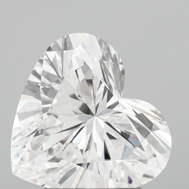 Loose Diamond - HEART 2.1ct D VVS2: Loose Diamond - HEART 2.1ct D VVS2 Source: This is a real non-mined Diamond that has been grown in a lab Shape: HEART Carats: 2.1 Color: D Clarity: VVS2 Certification: IGI Video: