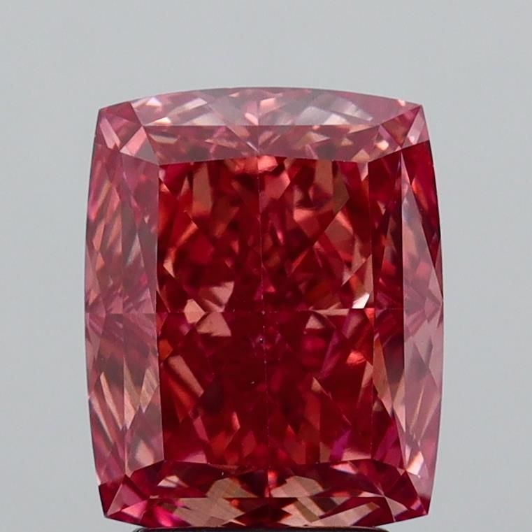 Loose Diamond - CUSHION MODIFIED 4.15ct Fancy Vivid Brownish Pink VS1 (1 of 1)