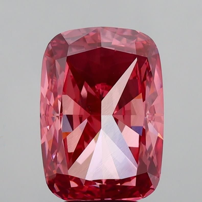 Loose Diamond - CUSHION MODIFIED 5.09ct Fancy Vivid Pink VS1: Loose Diamond - CUSHION MODIFIED 5.09ct Fancy Vivid Pink VS1 Source: This is a real non-mined Diamond that has been grown in a lab Shape: CUSHION MODIFIED Carats: 5.09 Color: Fancy Vivid Pink Certific