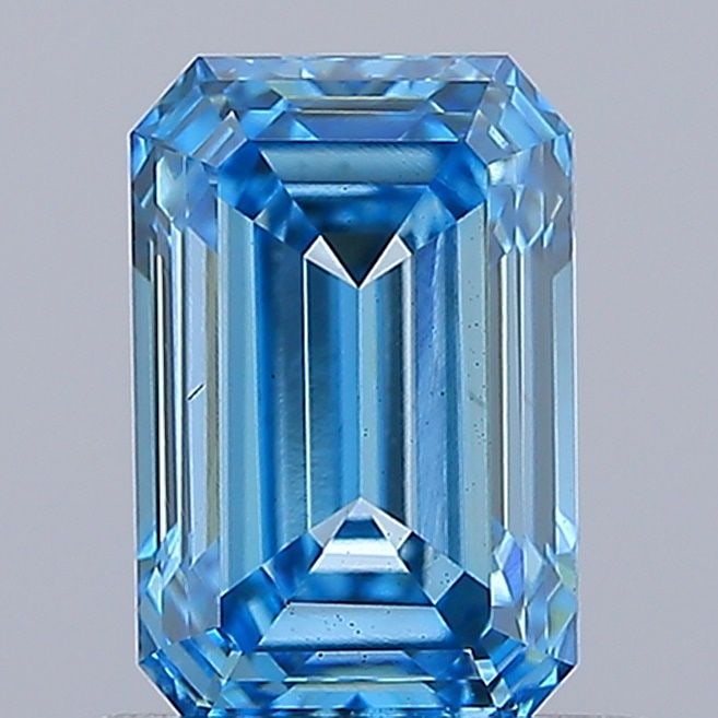 Loose Diamond - EMERALD 1.04ct Fancy Vivid Blue VS1: Loose Diamond - EMERALD 1.04ct Fancy Vivid Blue VS1 Source: This is a real non-mined Diamond that has been grown in a lab Shape: EMERALD Carats: 1.04 Color: Fancy Vivid Blue Certification: IGI Video: