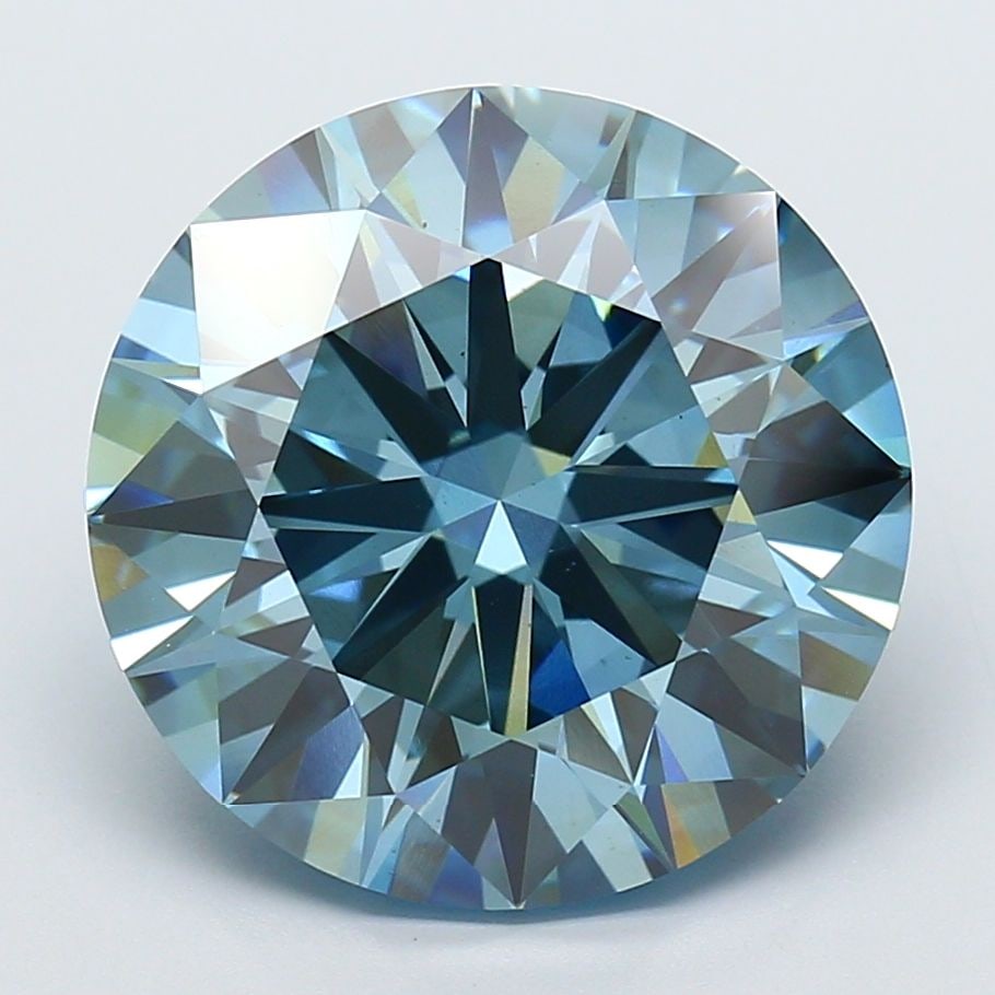 Ideal Loose Diamond - ROUND 10.08ct Fancy Vivid Blue VS1: Ideal Loose Diamond - ROUND 10.08ct Fancy Vivid Blue VS1 Source: This is a real non-mined Diamond that has been grown in a lab Shape: ROUND Carats: 10.08 Color: Fancy Vivid Blue Certification: IGI