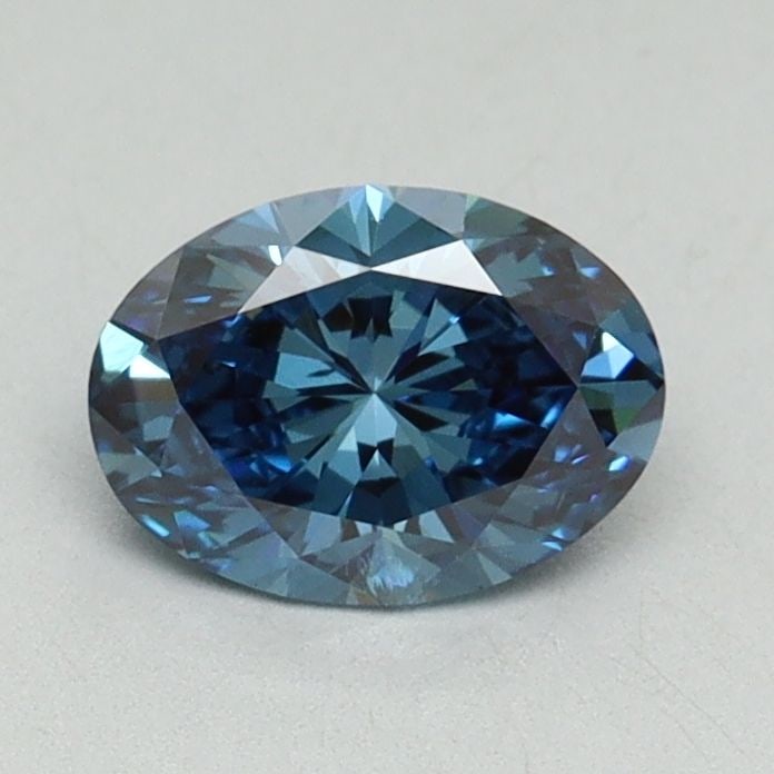Loose Diamond - OVAL 0.72ct Fancy Vivid Blue SI1: Loose Diamond - OVAL 0.72ct Fancy Vivid Blue SI1 Source: This is a real non-mined Diamond that has been grown in a lab Shape: OVAL Carats: 0.72 Color: Fancy Vivid Blue Certification: IGI Video: