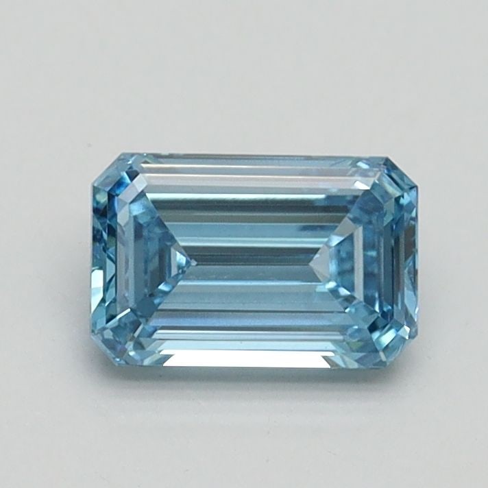 Loose Diamond - EMERALD 0.7ct Fancy Vivid Blue VS1: Loose Diamond - EMERALD 0.7ct Fancy Vivid Blue VS1 Source: This is a real non-mined Diamond that has been grown in a lab Shape: EMERALD Carats: 0.7 Color: Fancy Vivid Blue Certification: IGI Video: