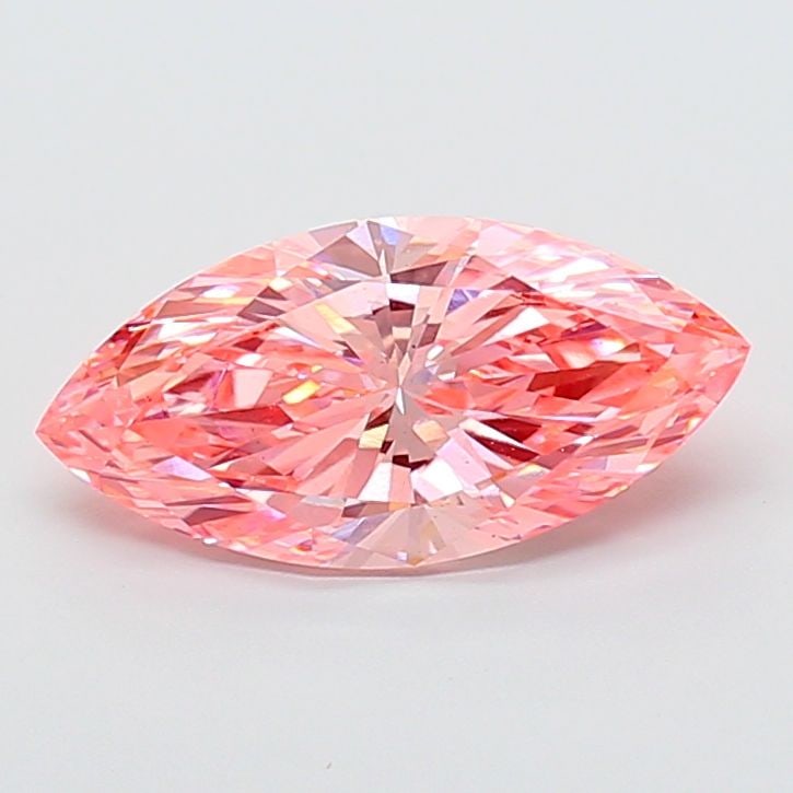 Loose Diamond - MARQUISE 3.14ct Fancy Vivid Pink VS2: Loose Diamond - MARQUISE 3.14ct Fancy Vivid Pink VS2 Source: This is a real non-mined Diamond that has been grown in a lab Shape: MARQUISE Carats: 3.14 Color: Fancy Vivid Pink Certification: IGI Video