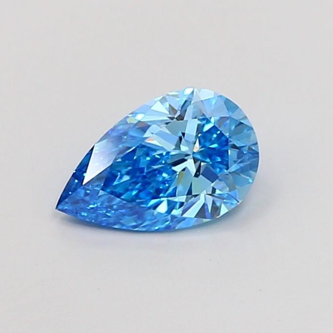 Loose Diamond - PEAR 1.03ct Fancy Vivid Blue VS1: Loose Diamond - PEAR 1.03ct Fancy Vivid Blue VS1 Source: This is a real non-mined Diamond that has been grown in a lab Shape: PEAR Carats: 1.03 Color: Fancy Vivid Blue Certification: IGI Video: