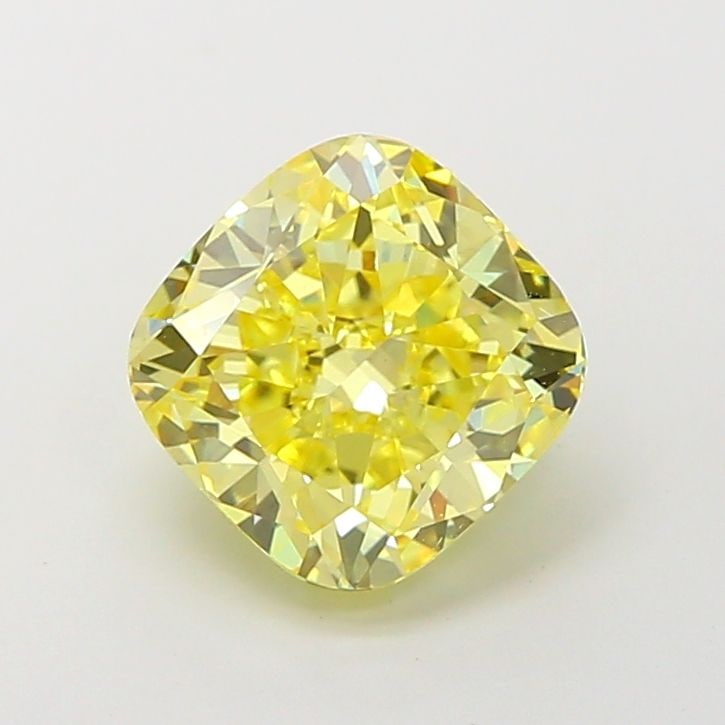 Loose Diamond - CUSHION MODIFIED 3.03ct Fancy Intense Yellow SI1: Loose Diamond - CUSHION MODIFIED 3.03ct Fancy Intense Yellow SI1 Source: This is a real non-mined Diamond that has been grown in a lab Shape: CUSHION MODIFIED Carats: 3.03 Color: Fancy Intense Yellow 