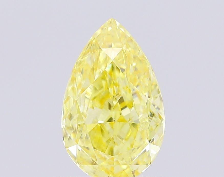Loose Diamond - PEAR 1.25ct Fancy Intense Yellow VVS2: Loose Diamond - PEAR 1.25ct Fancy Intense Yellow VVS2 Source: This is a real non-mined Diamond that has been grown in a lab Shape: PEAR Carats: 1.25 Color: Fancy Intense Yellow Certification: IGI Vide