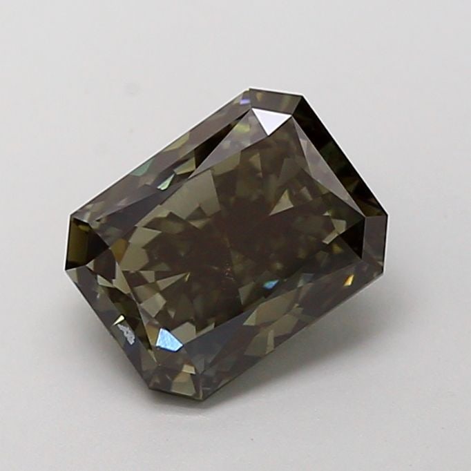 Loose Diamond - RADIANT 2.04ct Fancy Deep Green Gray VS2: Loose Diamond - RADIANT 2.04ct Fancy Deep Green Gray VS2 Source: This is a real non-mined Diamond that has been grown in a lab Shape: RADIANT Carats: 2.04 Color: Fancy Deep Green Gray Certification: