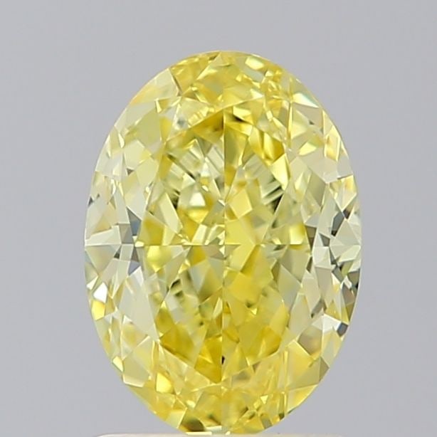 Loose Diamond - OVAL 1.51ct Fancy Intense Yellow VS1: Loose Diamond - OVAL 1.51ct Fancy Intense Yellow VS1 Source: This is a real non-mined Diamond that has been grown in a lab Shape: OVAL Carats: 1.51 Color: Fancy Intense Yellow Certification: IGI Video