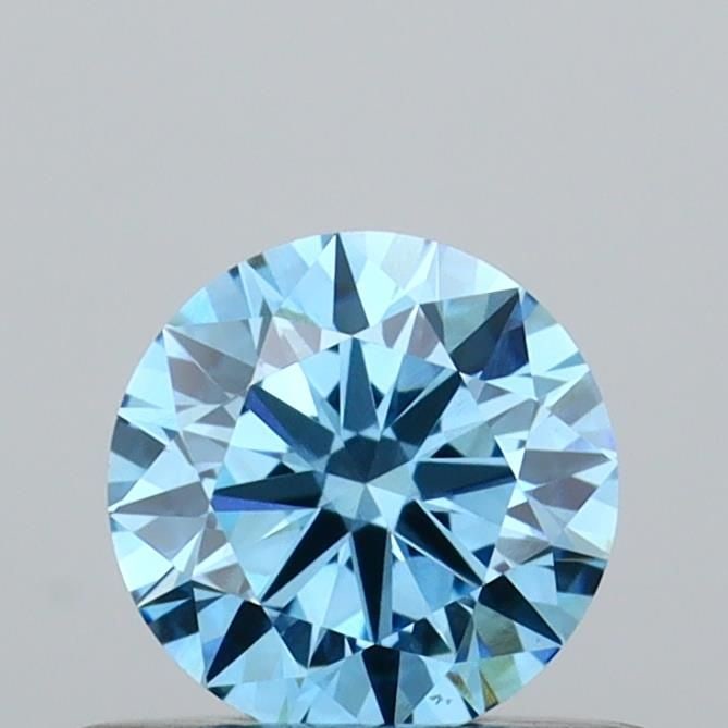 Loose Diamond - ROUND 0.46ct Fancy Vivid Blue VS1: Loose Diamond - ROUND 0.46ct Fancy Vivid Blue VS1 Source: This is a real non-mined Diamond that has been grown in a lab Shape: ROUND Carats: 0.46 Color: Fancy Vivid Blue Certification: IGI Video: