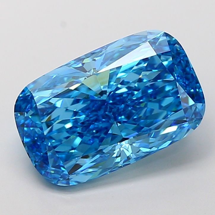 Loose Diamond - CUSHION MODIFIED 8.01ct Fancy Vivid Blue VS1: Loose Diamond - CUSHION MODIFIED 8.01ct Fancy Vivid Blue VS1 Source: This is a real non-mined Diamond that has been grown in a lab Shape: CUSHION MODIFIED Carats: 8.01 Color: Fancy Vivid Blue Certific