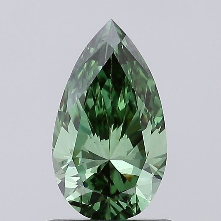 Loose Diamond - PEAR 0.72ct Fancy Vivid Green VS1 (1 of 1)