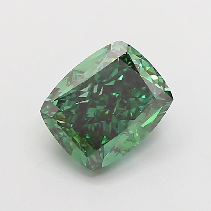 Loose Diamond - CUSHION MODIFIED 2.51ct Fancy Vivid Green VVS2 (1 of 1)