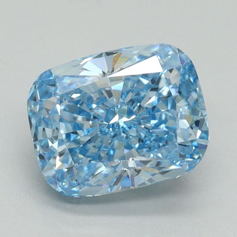 Loose Diamond - CUSHION BRILLIANT 2.0ct Fancy Vivid Blue VS1: Loose Diamond - CUSHION BRILLIANT 2.0ct Fancy Vivid Blue VS1 Source: This is a real non-mined Diamond that has been grown in a lab Shape: CUSHION BRILLIANT Carats: 2.0 Color: Fancy Vivid Blue Certific