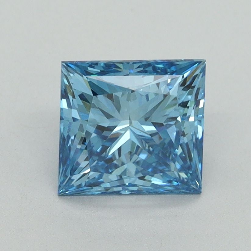Loose Diamond - PRINCESS 1.52ct Fancy Vivid Blue VS1: Loose Diamond - PRINCESS 1.52ct Fancy Vivid Blue VS1 Source: This is a real non-mined Diamond that has been grown in a lab Shape: PRINCESS Carats: 1.52 Color: Fancy Vivid Blue Certification: IGI Video