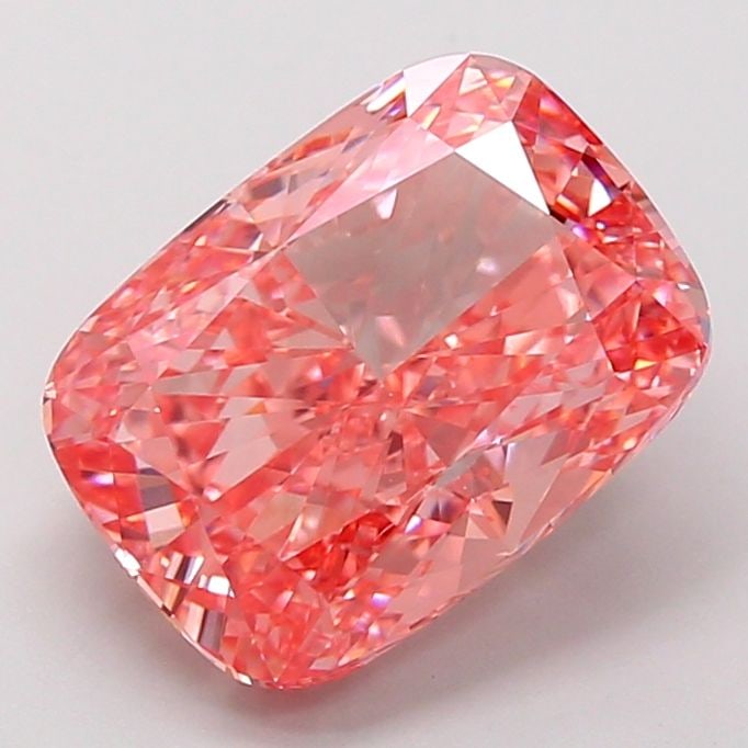 Loose Diamond - CUSHION MODIFIED 5.02ct Fancy Vivid Pink VS2: Loose Diamond - CUSHION MODIFIED 5.02ct Fancy Vivid Pink VS2 Source: This is a real non-mined Diamond that has been grown in a lab Shape: CUSHION MODIFIED Carats: 5.02 Color: Fancy Vivid Pink Certific