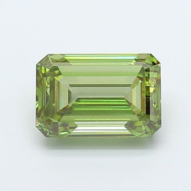 Loose Diamond - EMERALD 1.37ct Fancy Vivid Green VS1: Loose Diamond - EMERALD 1.37ct Fancy Vivid Green VS1 Source: This is a real non-mined Diamond that has been grown in a lab Shape: EMERALD Carats: 1.37 Color: Fancy Vivid Green Certification: IGI Video