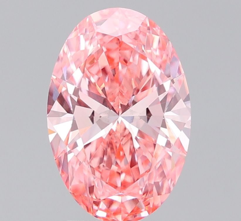 Loose Diamond - OVAL 2.73ct Fancy Vivid Pink VS2: Loose Diamond - OVAL 2.73ct Fancy Vivid Pink VS2 Source: This is a real non-mined Diamond that has been grown in a lab Shape: OVAL Carats: 2.73 Color: Fancy Vivid Pink Certification: IGI The Diamond D