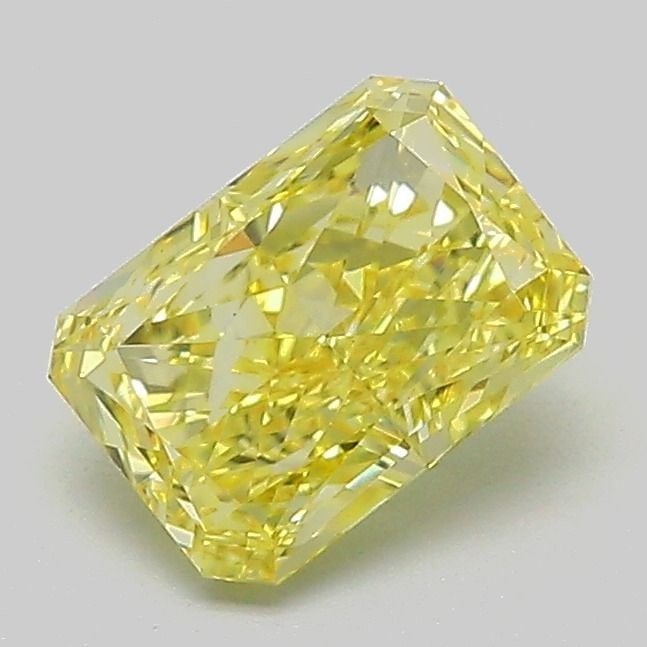 Loose Diamond - RADIANT 1.06ct Fancy Intense Yellow VS1: Loose Diamond - RADIANT 1.06ct Fancy Intense Yellow VS1 Source: This is a real non-mined Diamond that has been grown in a lab Shape: RADIANT Carats: 1.06 Color: Fancy Intense Yellow Certification: IGI