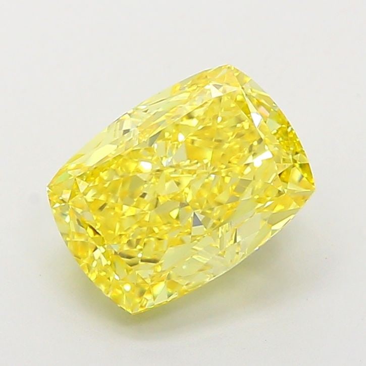Loose Diamond - CUSHION MODIFIED 4.24ct Fancy Vivid Yellow VS1 (1 of 1)