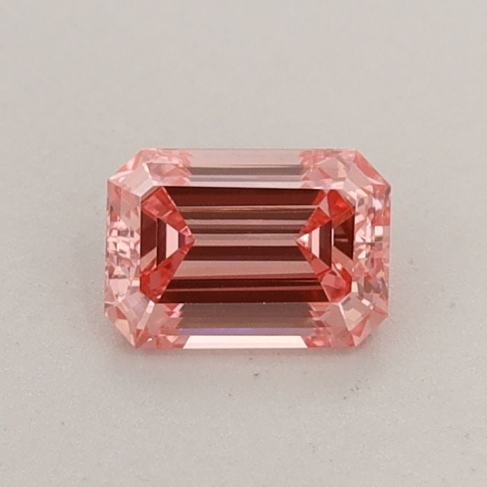 Loose Diamond - EMERALD 0.49ct Fancy Vivid Pink VVS2: Loose Diamond - EMERALD 0.49ct Fancy Vivid Pink VVS2 Source: This is a real non-mined Diamond that has been grown in a lab Shape: EMERALD Carats: 0.49 Color: Fancy Vivid Pink Certification: IGI Video: