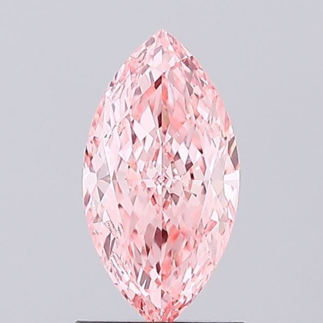 Loose Diamond - MARQUISE 1.07ct Fancy Vivid Pink VVS2: Loose Diamond - MARQUISE 1.07ct Fancy Vivid Pink VVS2 Source: This is a real non-mined Diamond that has been grown in a lab Shape: MARQUISE Carats: 1.07 Color: Fancy Vivid Pink Certification: IGI Vide