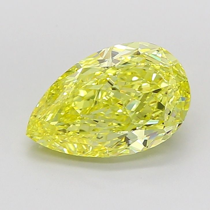 Loose Diamond - PEAR 4.09ct Fancy Vivid Yellow VS1 (1 of 1)