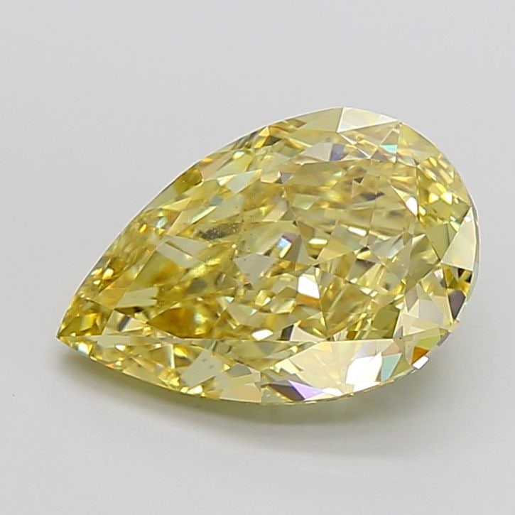 Loose Diamond - PEAR 6.02ct Fancy Intense Yellow VS1: Loose Diamond - PEAR 6.02ct Fancy Intense Yellow VS1 Source: This is a real non-mined Diamond that has been grown in a lab Shape: PEAR Carats: 6.02 Color: Fancy Intense Yellow Certification: IGI Video